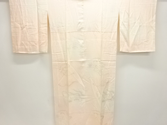 貝桶模様織出し単衣長襦袢